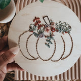 Floral Pumpkin Embroidery Kit