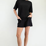 Plus Modal Scuba Basic Short Sleeve Top