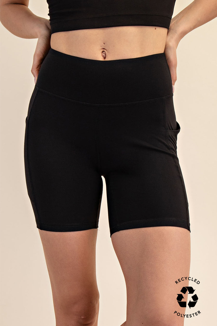 Plus 6" Biker Shorts W/ Side Pockets