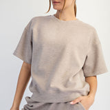 Plus Modal Scuba Basic Short Sleeve Top