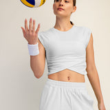 Cotton Lycra Crossover Top