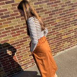 Ribbed Knit Long Sleeve High Waist Dress