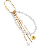 Pearl/Chain Bag Charm/Key Ring