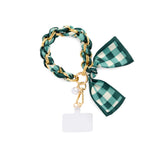 Gingham Phone Wristlet