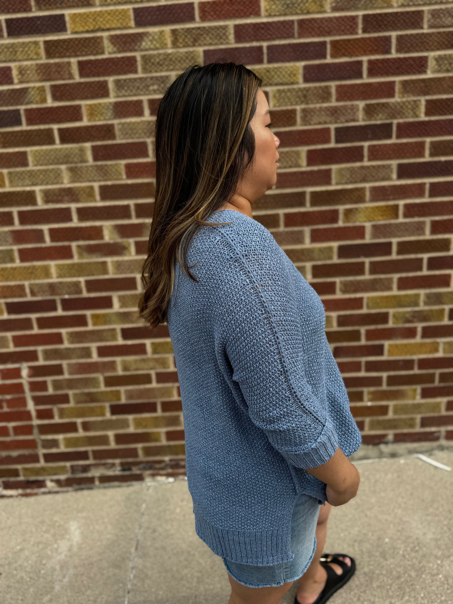 Chic Crew Neck Knit Sweater