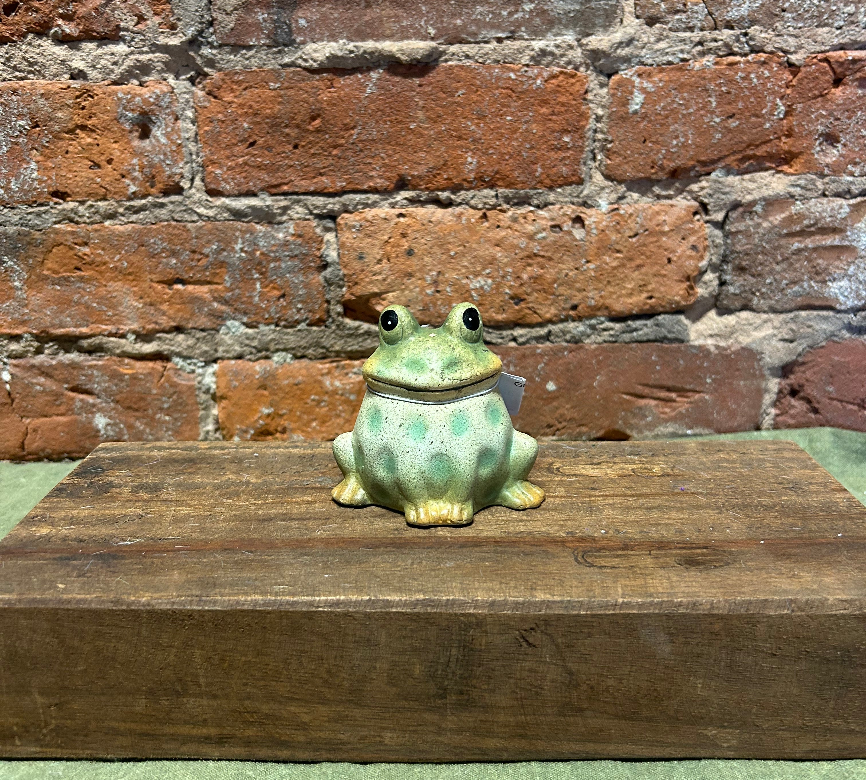 Green Terracotta Frog