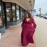 Lace V Neck Maxi Dress