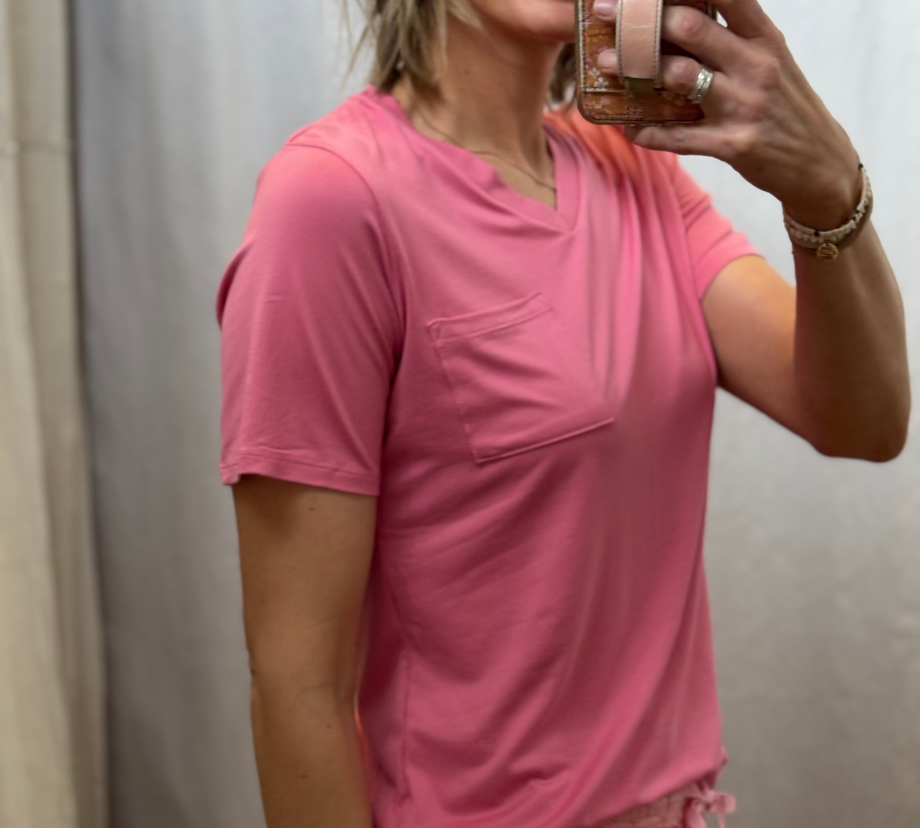 Highland VNeck Pocket Tee