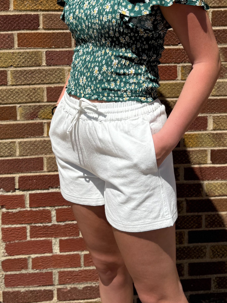 Off White Casual Shorts