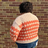 Plus Button Down Textured Sweater