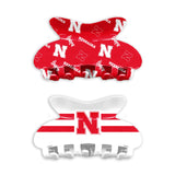 Nebraska Cornhuskers Team Hair Claw Set
