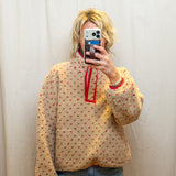 Red Dot Sherpa Pullover