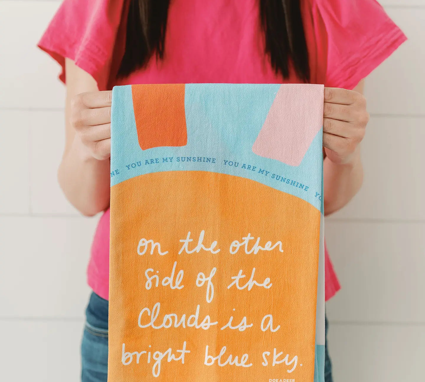 Doe A Deer Full Pattern Towel