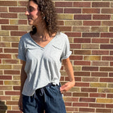 Zoie V-Neck Short Sleeve Top