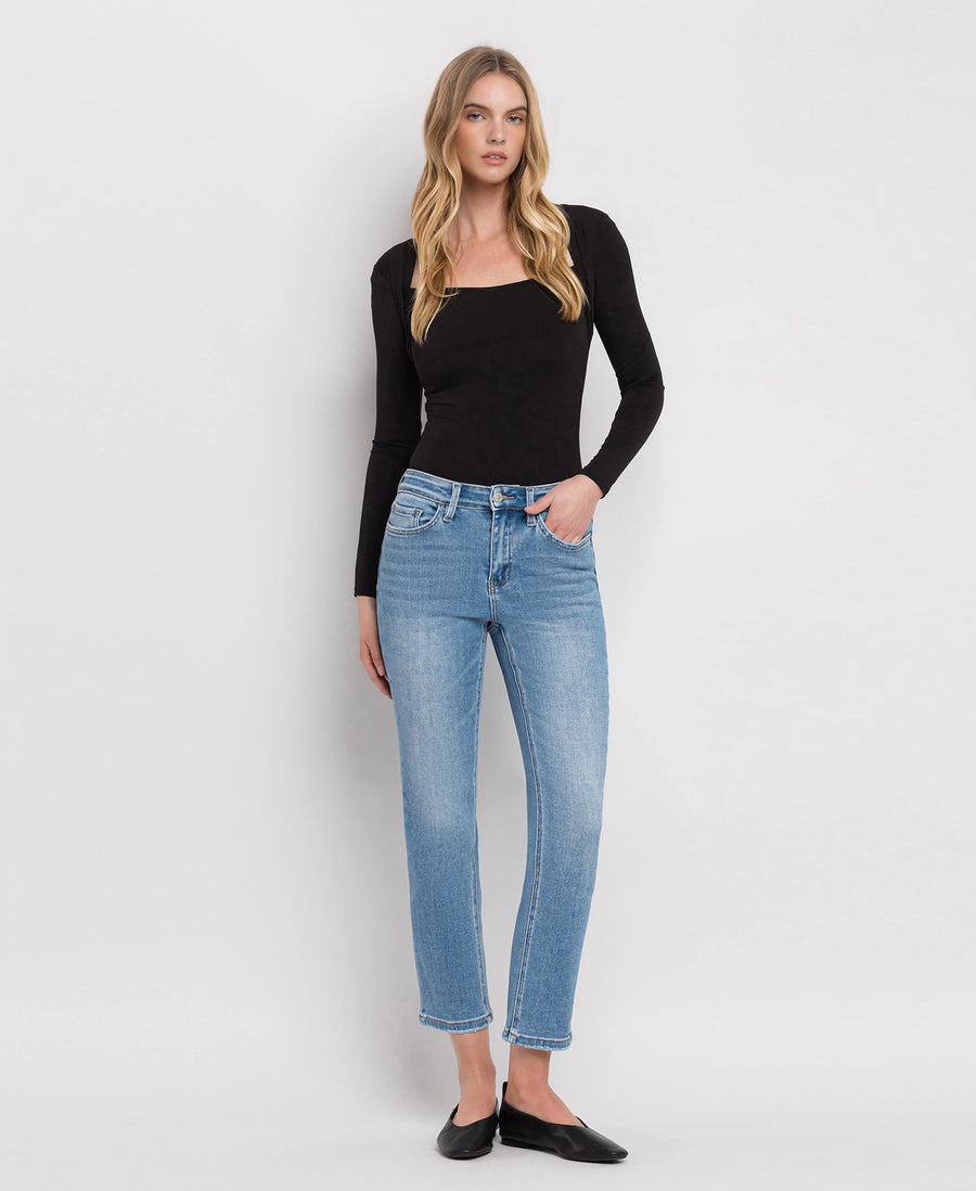 Perfect High Rise Crop Slim Vervet Jeans