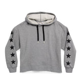 Gray Hoodie w/Black Star Sleeve