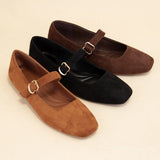 Charlotte Buckle Strap Flats