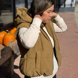 Hooded Bubble Puffer Vest