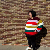 Plus Multi Color Knit Sweater