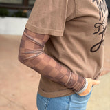 Keigan Checkered Mesh Top