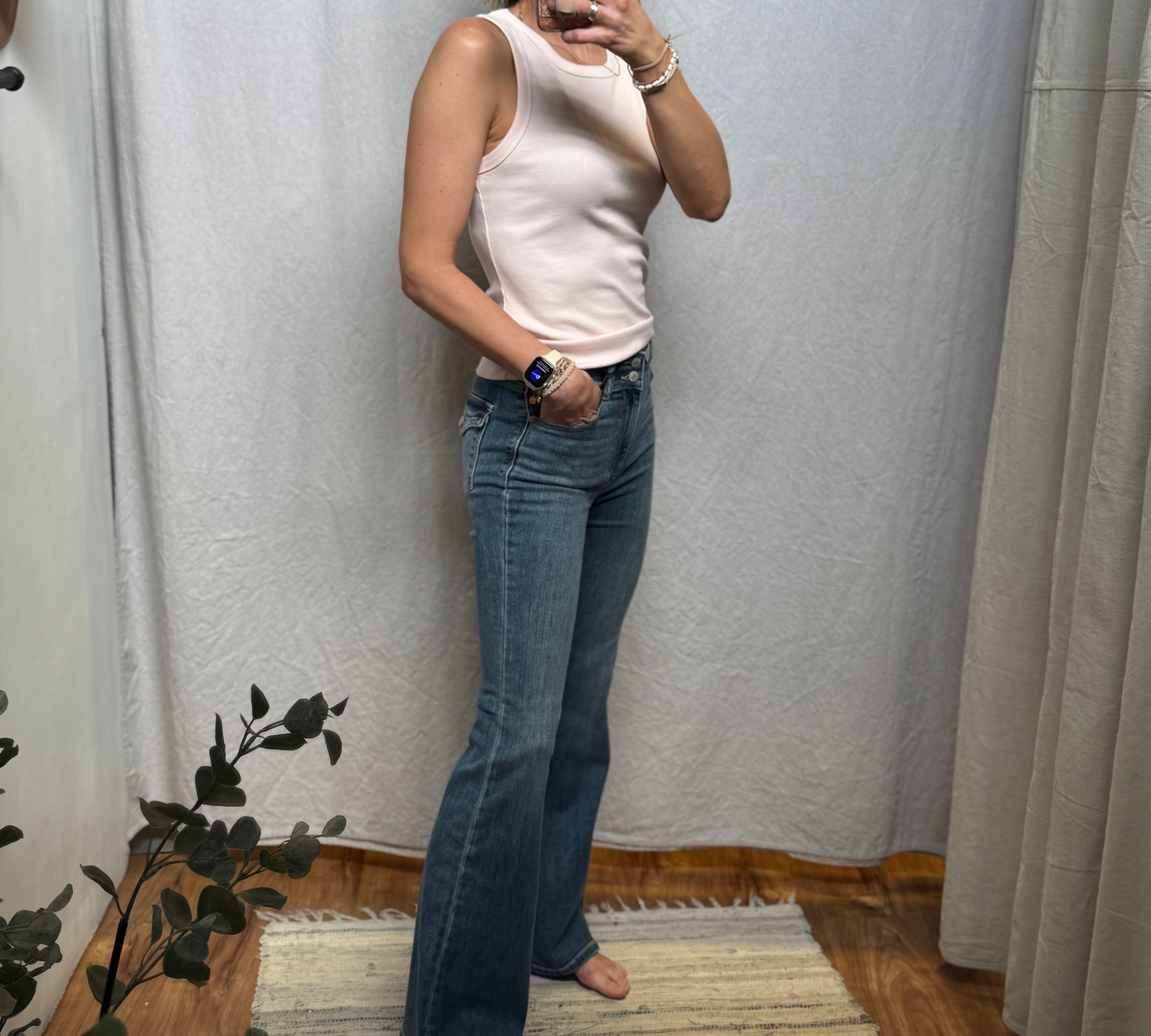 Double Button Flare Judy Blues