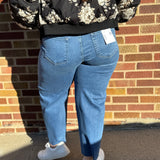 High Rise Crop Wide Vervet Jeans