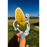 Ahhh Shucks Dancing Corn Sticker