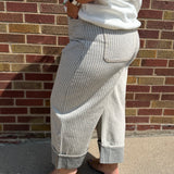 Plus Striped Barrel Carpenter Pants