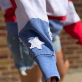 Mineral Wash American Flag Top