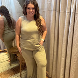 Soft Knit Wide Leg Pant