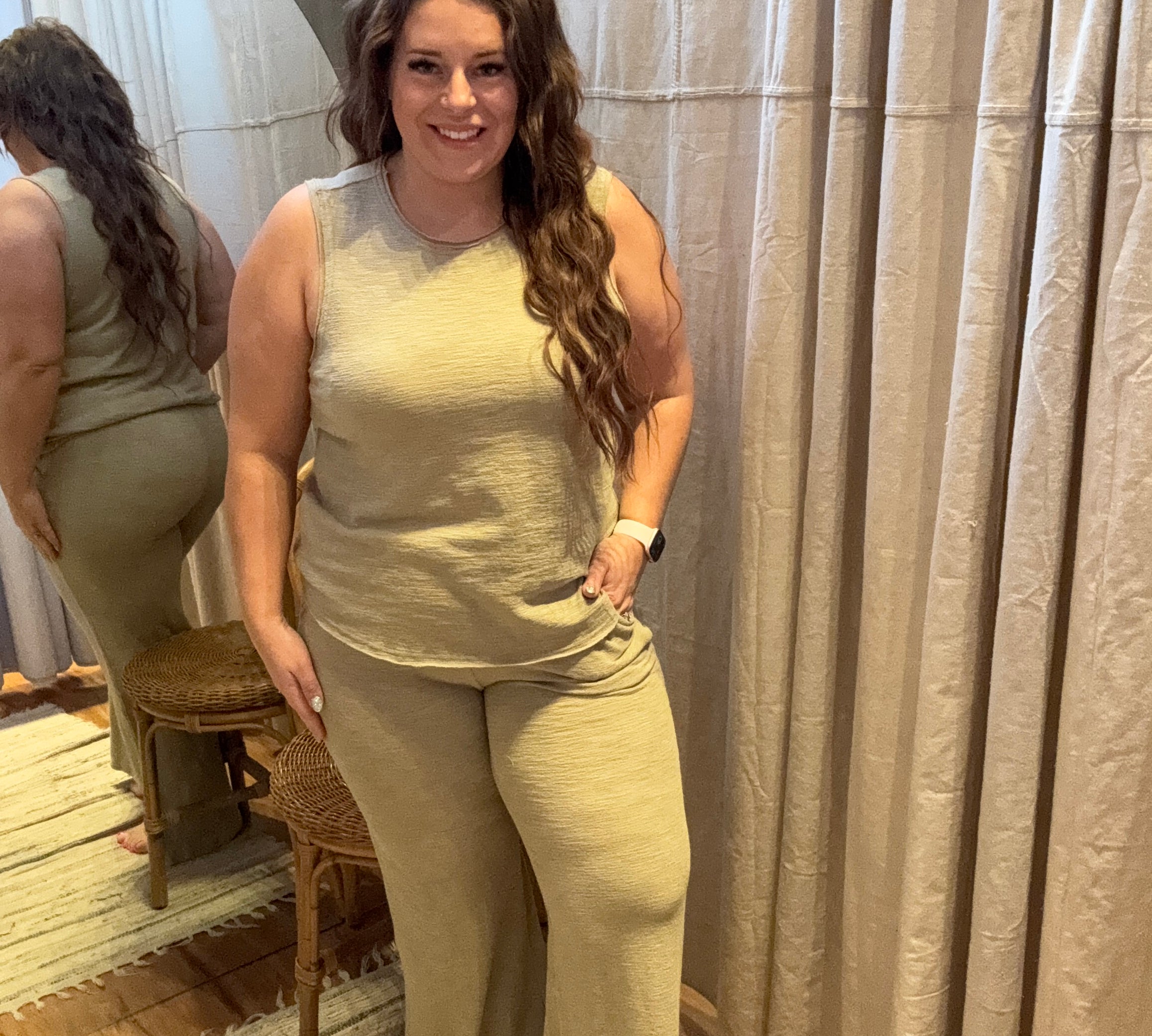 Soft Knit Wide Leg Pant
