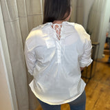Plus Long Sleeve Button Down Top