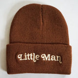 Toddler Little Man Brown Knit Hat
