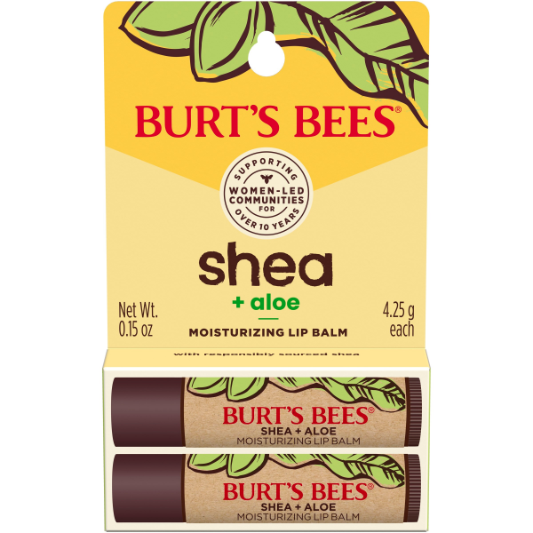 Shea + Aloe Moisturizing Lip Balm 2 pack