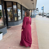 Lace V Neck Maxi Dress