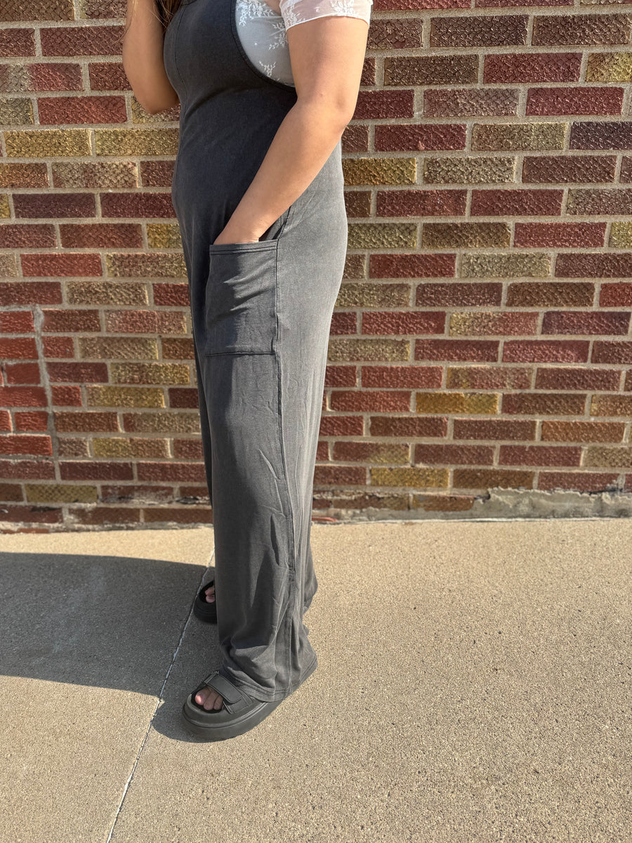 Washed Knit Lounge Jumpsuit