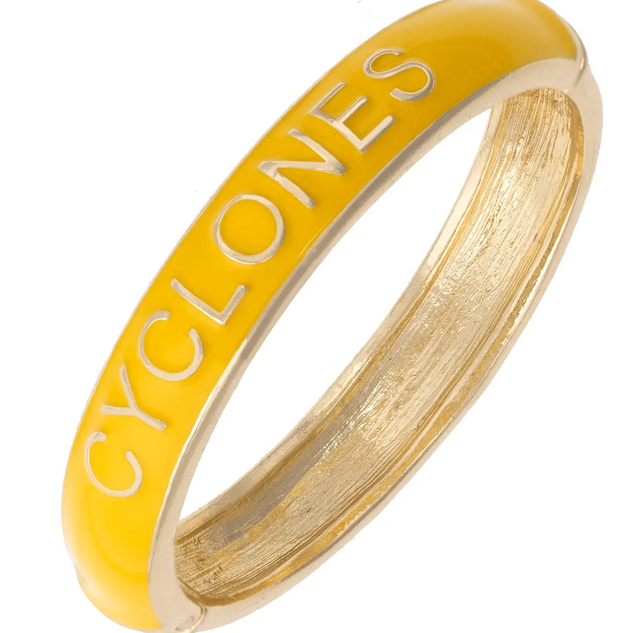 Iowa State Cyclone Enamel Hinge Bangle