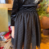 Kids Black Velvet Tutu Dress