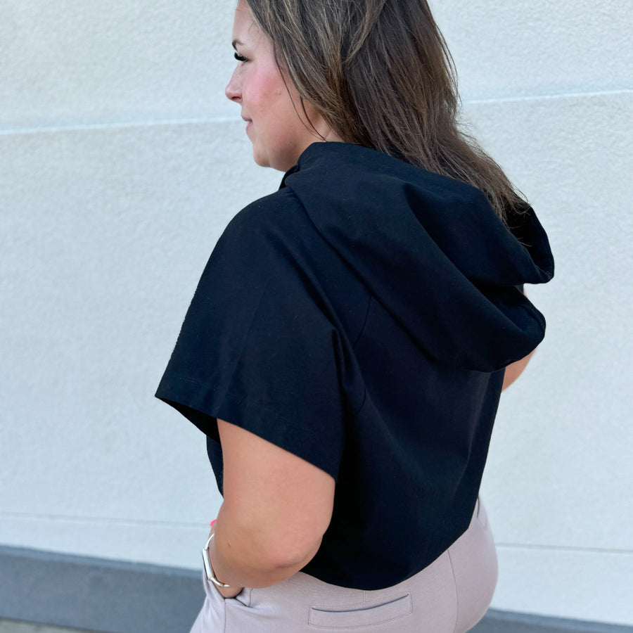 Cotton Lycra Short Sleeve Hoodie