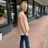 Oversized Striped Casual Knit Top