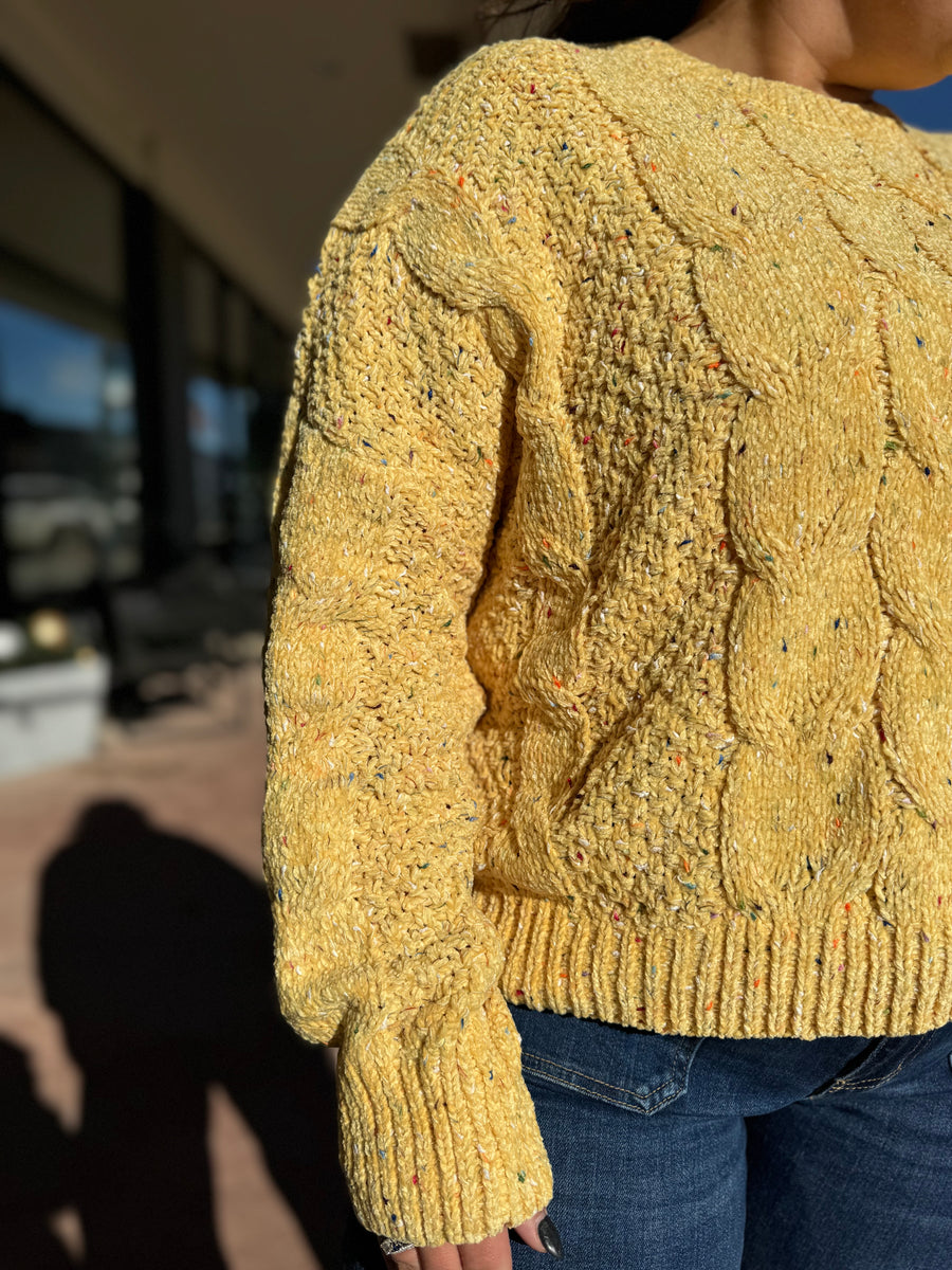 Cable Knit Sweater Top