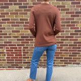 Long Sleeve Open Front Cardigan w/Patch Detail