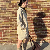 Long Sleeve Corduroy Dress