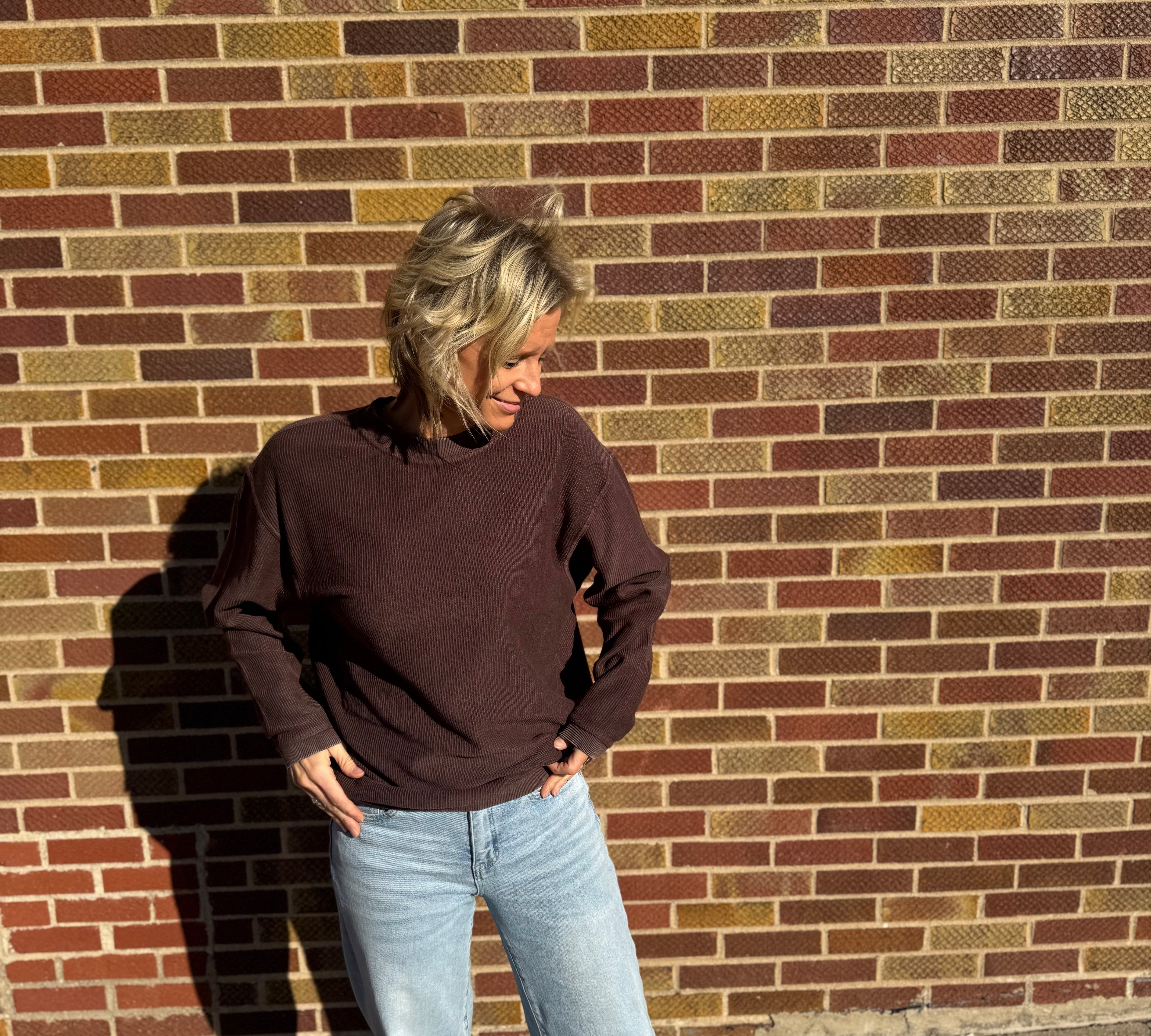 Bold Luxe Corded Crew