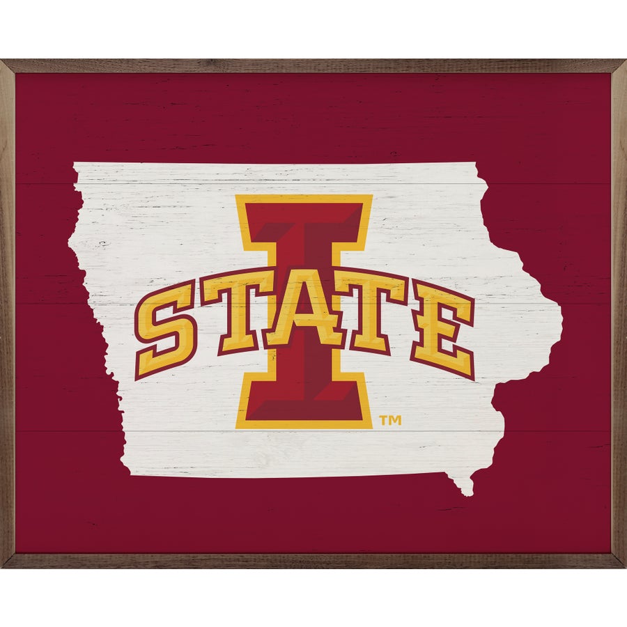 Red ISU State Sign