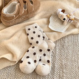Color Block Thicken Polka Dot Socks