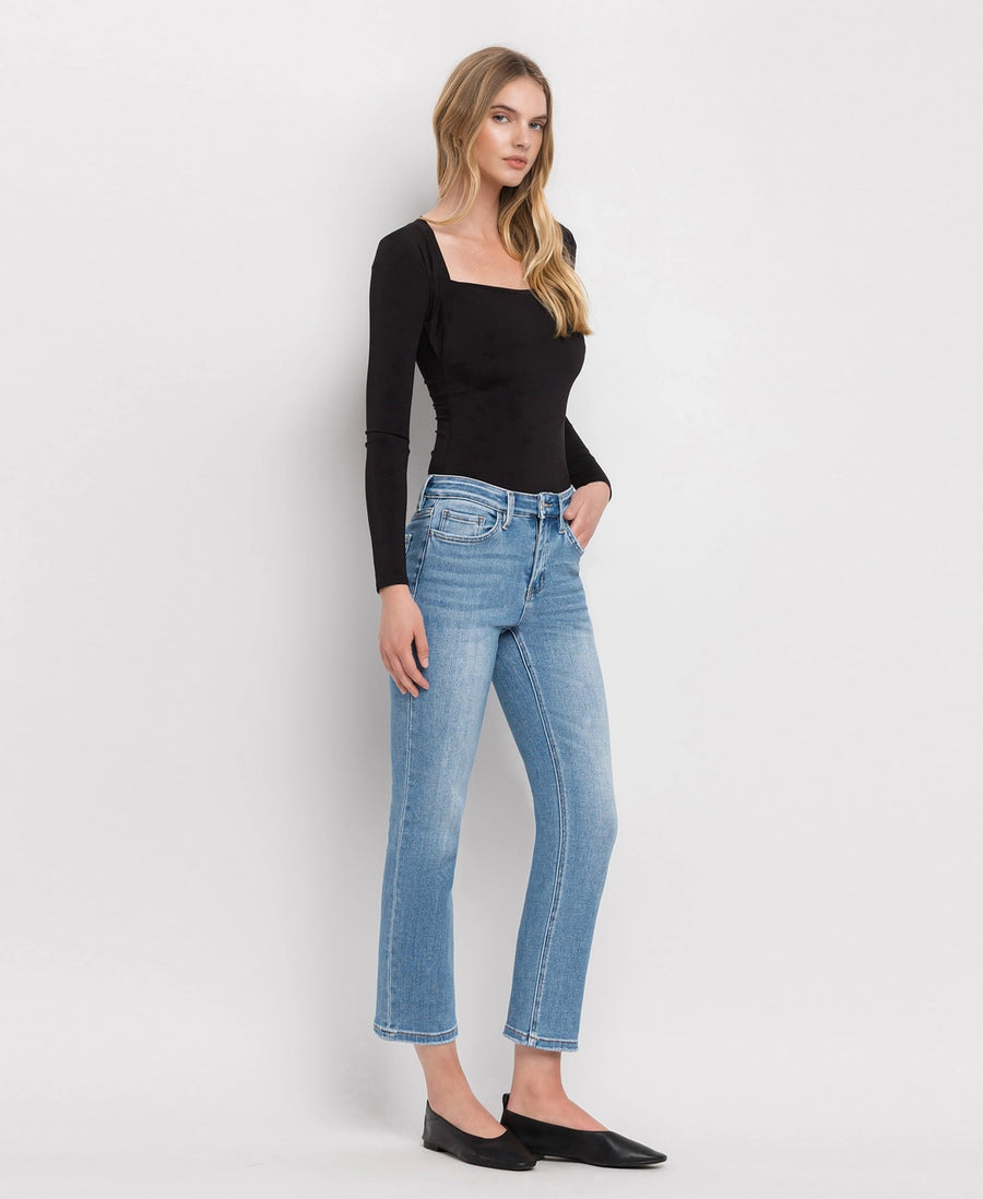 Perfect High Rise Crop Slim Vervet Jeans