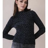 Leopard & Stone Fitted Top