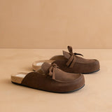 Stevie Coffee Mule w/Bow Detail