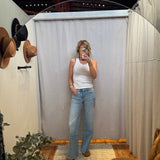 Judy Wide Leg Vervet Jeans